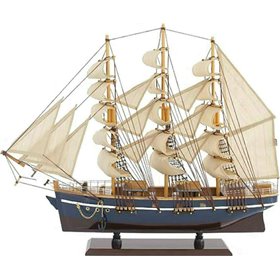 600-44526 Ξύλινο Διακοσμητικό Καράβι Ιστιοπλοϊκό 47x58cm