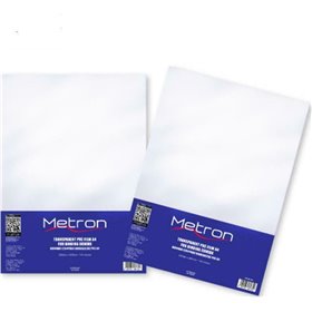 Metron Εξώφυλλο Βιβλιοδεσίας Διαφανές Α4 140Mic 100 ΤμχΚωδικός: 470.50.140 