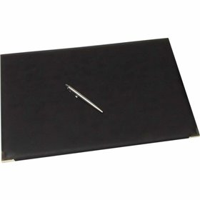 Mandarin Tempo Σουμέν Διπλό Δερμάτινο Mandarin Μαύρο 47x35cm