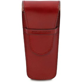 Tuscany Leather TL142130 Δερμάτινη Θήκη για 2 Στυλό σε Κόκκινο χρώμα
