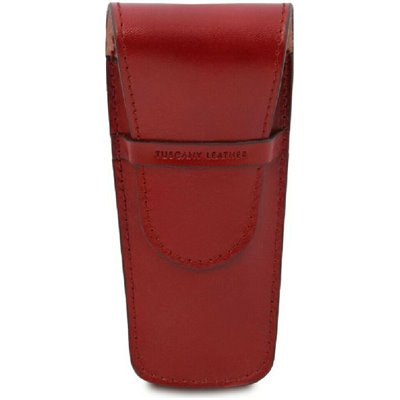 Tuscany Leather TL142130 Δερμάτινη Θήκη για 2 Στυλό σε Κόκκινο χρώμα