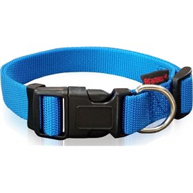 Pet Interest Plain Line Κολάρο Σκύλου σε Μπλε χρώμα Large 25mm x 47 - 70cm