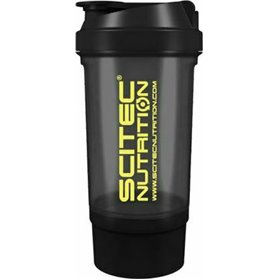 Scitec Nutrition Traveller Shaker Πρωτεΐνης 600ml Πλαστικό Μαύρο