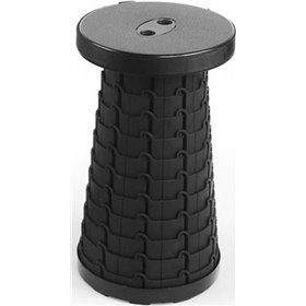 Σκαμνάκι Παραλίας Πλαστικό Τηλεσκοπικό Πτυσσόμενο σε Μαύρο ΧρώμαΚωδικός: 001003 