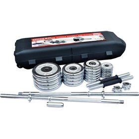 Αλτήρες Σετ με Μπάρα Συνολικού Βάρους 50kg σε ΒαλιτσάκιΚωδικός: 24221-1 