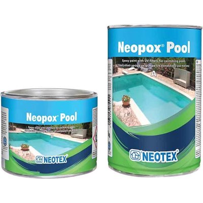 Neopox Pool Λευκό (A)7,5kg &amp (B) 2,5kg Εποξειδική βαφή πισίνας