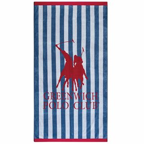 Greenwich Polo Club Πετσέτα Θαλάσσης σε Μπλε χρώμα 180x90cm