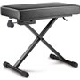 Hercules KB200B Σκαμπό Αρμονίου Ρυθμιζόμενο Μ60xΠ32xΥ48-56cm