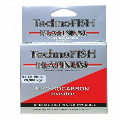 Technofish Platinum Flurocarbon 50m - 0.200mm - 0.20mm - 5.40kg