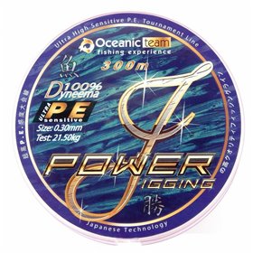 Oceanic Power Jigging Dyneema 300m 4-Braid Green - 0.600mm - 0.60mm - 58.00kg