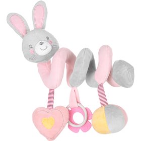 Kikka Boo Σπιράλ Παιχνίδι Κούνιας με Καθρέφτη Οριζόντιο Bella the Bunny για Νεογέννητα