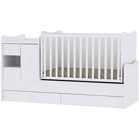 Lorelli Κούνια Πολυμορφική Minimax White για Στρώμα 60x120cm