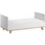 Bebe Stars Κούνια Cappuccino White για Στρώμα 70x140cm