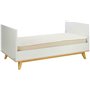 Bebe Stars Κούνια Cappuccino White για Στρώμα 70x140cm