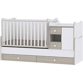 Lorelli Κούνια Πολυμορφική Minimax White &amp Amber για Στρώμα 60x120cm