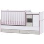 Lorelli Κούνια Πολυμορφική Minimax White &amp Pink Crossline για Στρώμα 60x120cm