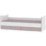 Lorelli Κούνια Πολυμορφική Minimax White &amp Pink Crossline για Στρώμα 60x120cm