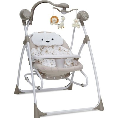 Cangaroo Relax Μωρού Κούνια Swing Star Beige με Μουσική Για Μέγιστο Βάρος Παιδιού 9kg