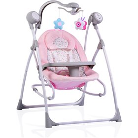 Cangaroo Relax Μωρού Κούνια Swing Star Pink με Μουσική Για Μέγιστο Βάρος Παιδιού 9kg