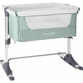 Kikka Boo Λίκνο Bonne Nuit 2020 Mint Melange με Στρώμα και Πλαϊνό Άνοιγμα