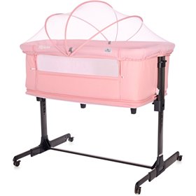 Lorelli Λίκνο-Πάρκο Milano Pink χωρίς Στρώμα με Πλαϊνό Άνοιγμα