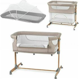 Momi Λίκνο-Πάρκο Smart Bed Beige με Στρώμα και Πλαϊνό Άνοιγμα