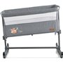 Cangaroo Λίκνο Always Together Light Grey χωρίς Στρώμα με Πλαϊνό Άνοιγμα