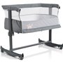 Cangaroo Λίκνο Always Together Light Grey χωρίς Στρώμα με Πλαϊνό Άνοιγμα