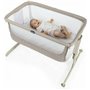 Chicco Λίκνο Next2Me Air Dark Beige με Στρώμα και Πλαϊνό Άνοιγμα