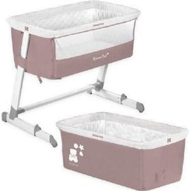 Kikka Boo Λίκνο-Πάρκο Bonne Nuit Pink με Στρώμα και Πλαϊνό Άνοιγμα