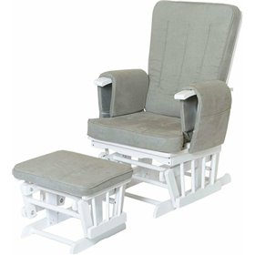 Baby Adventure Πολυθρόνα Θηλασμού White-Grey 2τμχ Baby Adventure Πολυθρόνα Θηλασμού White-Grey 2τμχ