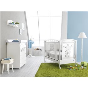 Pali Σύνθεση Βρεφικού Δωματίου Birba White 3τμχ