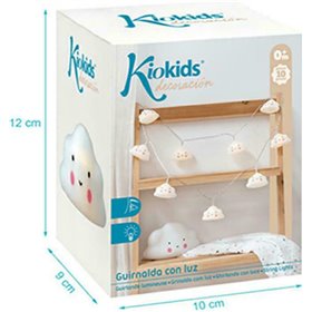 Kiokids Παιδική Φωτιστική Γιρλάντα Πλαστικό Συννεφάκια