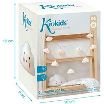 Kiokids Παιδική Φωτιστική Γιρλάντα Πλαστικό Συννεφάκια