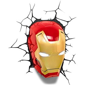 3DLightFX Παιδικό Φωτιστικό Πλαστικό Marvel Light Iron Man 3DLightFX Παιδικό Φωτιστικό Πλαστικό Marvel Light Iron Man
