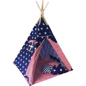 Baby Adventure Παιδική Σκηνή Ινδιάνικη Stars ΜπλεΚωδικός: BR75042  Baby Adventure Παιδική Σκηνή Ινδιάνικη Stars ΜπλεΚωδικός: BR75042