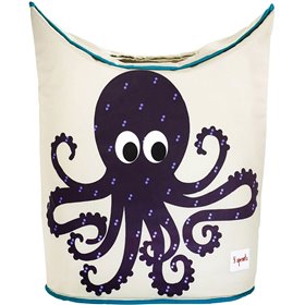 3 Sprouts Παιδικό Καλάθι Απλύτων από Ύφασμα Octopus Navy Μπλε 50x29x57cm 3 Sprouts Παιδικό Καλάθι Απλύτων από Ύφασμα Octopus Navy Μπλε 50x29x57cm