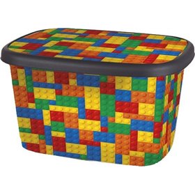 TnS Παιδικό Κουτί Αποθήκευσης από Πλαστικό Πολύχρωμο 34x34x26cm TnS Παιδικό Κουτί Αποθήκευσης από Πλαστικό Πολύχρωμο 34x34x26cm