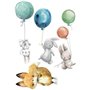 Αυτοκόλλητο Τοίχου Watercolour Amimals Xl