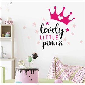 Αυτοκόλλητο Τοίχου Lovely Princess 17τμχ