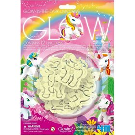 Αυτοκόλλητο Τοίχου Φωσφοριζέ Unicorns 4τμχ