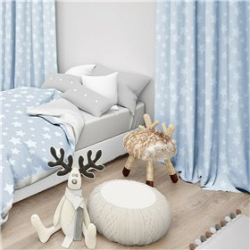 Lino Home Παιδική Κουρτίνα Stel με Τρέσα 135x270cm 801 Gray Lino Home Παιδική Κουρτίνα Stel με Τρέσα 135x270cm 801 Gray