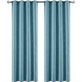 Beauty Home Παιδική Κουρτίνα 6140 με Τρουκς 140x260cm Σιέλ Beauty Home Παιδική Κουρτίνα 6140 με Τρουκς 140x260cm Σιέλ