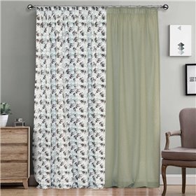 Lino Home Παιδική Κουρτίνα Panda Bear με Τρέσα 140x275cm 701 Green Lino Home Παιδική Κουρτίνα Panda Bear με Τρέσα 140x275cm 701 Green
