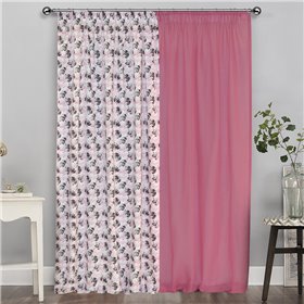 Lino Home Παιδική Κουρτίνα Panda Bear με Τρέσα 140x275cm 301 Pink Lino Home Παιδική Κουρτίνα Panda Bear με Τρέσα 140x275cm 301 Pink