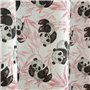 Lino Home Παιδική Κουρτίνα Panda Bear με Τρέσα 140x275cm 301 Pink