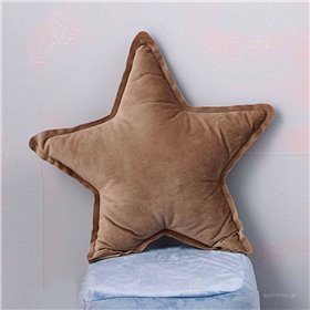 Palamaiki Διακοσμητικό Μαξιλάρι Κούνιας "Αστέρι" Καφέ 43x43cm