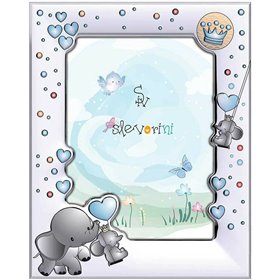Slevori Κορνίζα Ασημένια Ελεφαντάκι Οικογένεια 10x15cmΚωδικός: 944AWM-10X15-B 
