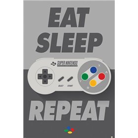 Pyramid International Αφίσα Eat Sleep Snes Repeat 61x91.5cm Pyramid International Αφίσα Eat Sleep Snes Repeat 61x91.5cm