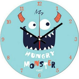 Next Deco Παιδικό Ρολόι Τοίχου Monsters Ξύλινο Next Deco Παιδικό Ρολόι Τοίχου Monsters Ξύλινο